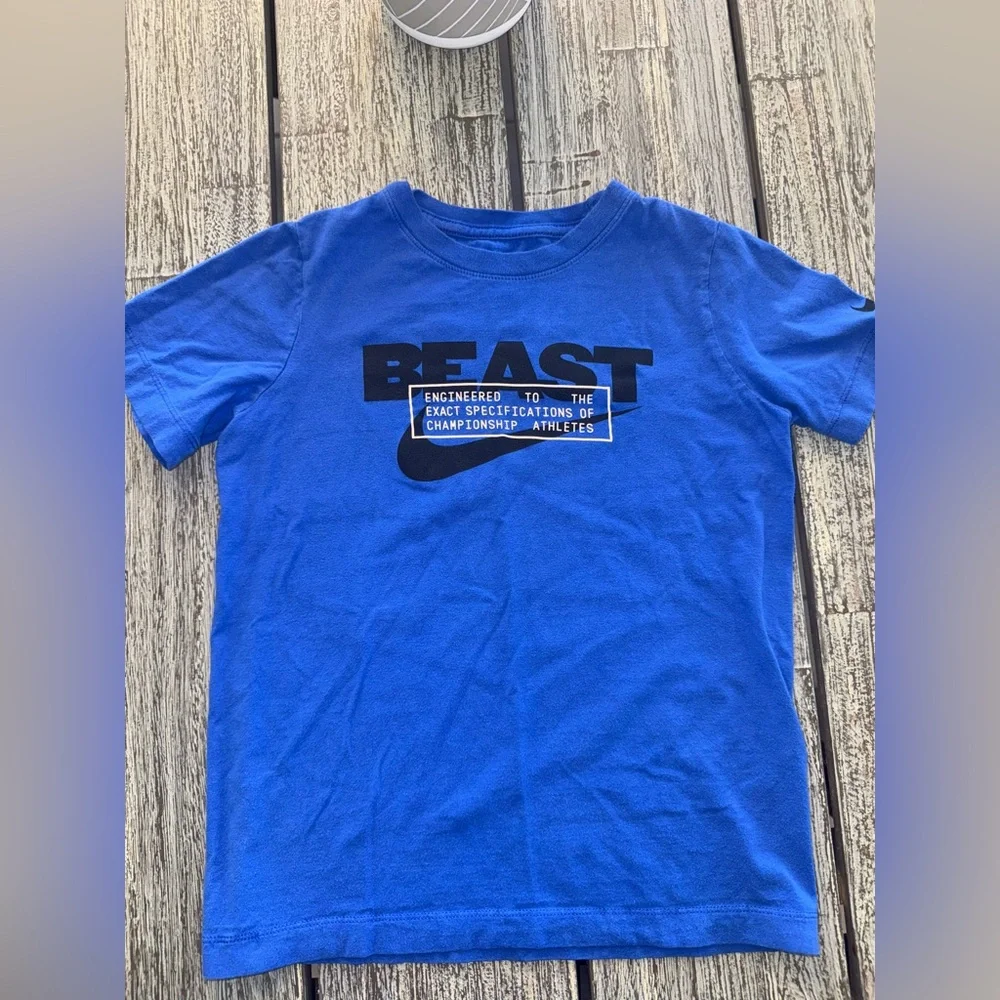 Set of 2, Boys Blue Nike & Jordan T-Shirts Set, Sz Small